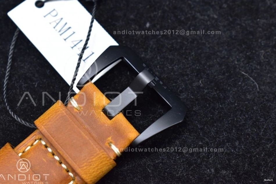 Real Asso Clone O PAM441 Brown Ceramic on SBF Strap Best Edition 1:1 P.9001 Super 0316